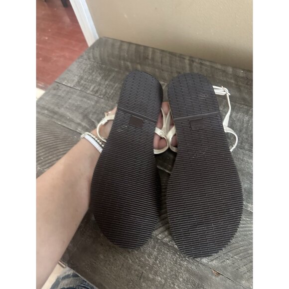 HAVAIANAS You Riviera Gold/Nude Leather Flip Flops Thong Sandals 37/38, US 7 - Picture 4 of 4